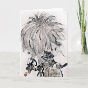 Cartão de aniversário do gatinho