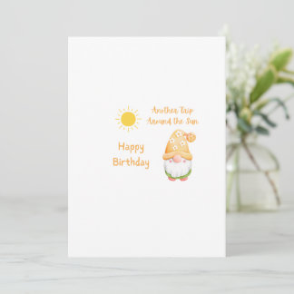 Cartão de Aniversário do Gnome de Outra Viagem ao 