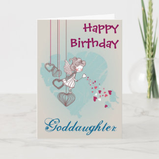 Cartão de aniversário do Goddaughter