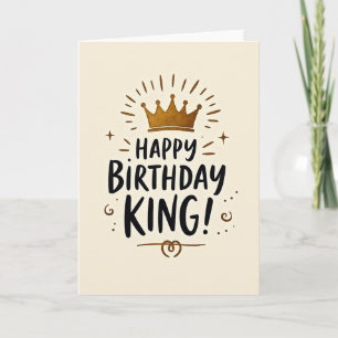 Cartão de Aniversário do Golden Kings