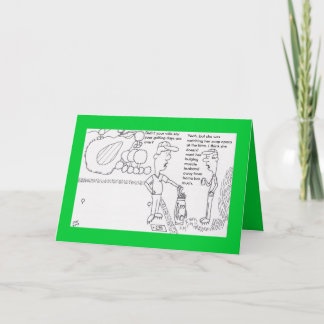 Cartão de aniversário do golfe