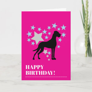 Cartão de Aniversário do Great Dane