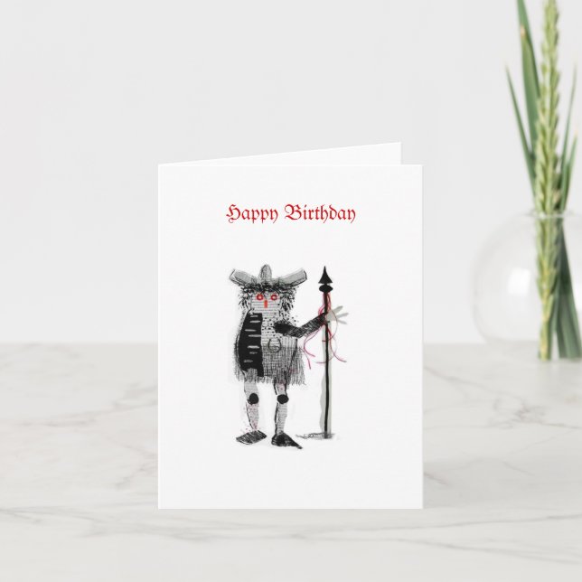 Cartão de Aniversário do Guerreiro (Frente)