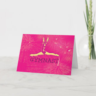Cartão de aniversário do Gymnast