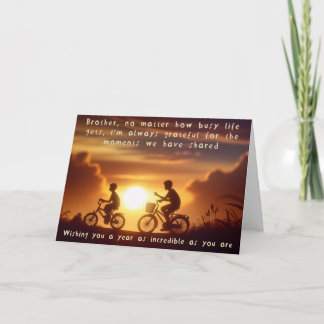 Cartão de Aniversário do Irmão