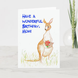 Cartão de Aniversário do Kangaroos