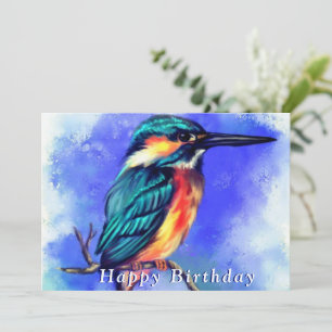 Cartão de Aniversário do Kingfisher