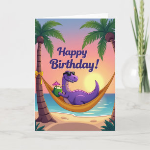 Cartão de Aniversário do Lagarto na Rede
