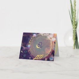 Cartão de Aniversário do Leo Horoscope