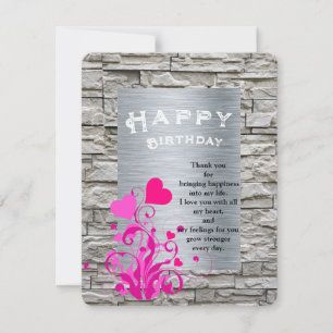 Cartão de aniversário do Lover