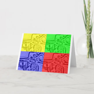 cartão de aniversário do macaco de ian