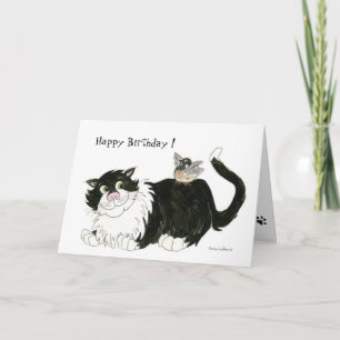 Cartão de Aniversário do Melhor Amigo do Cat e Chi
