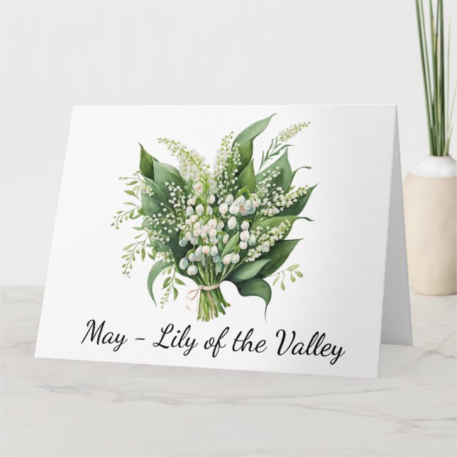 Cartão de Aniversário do Mês de Maio (Frente)