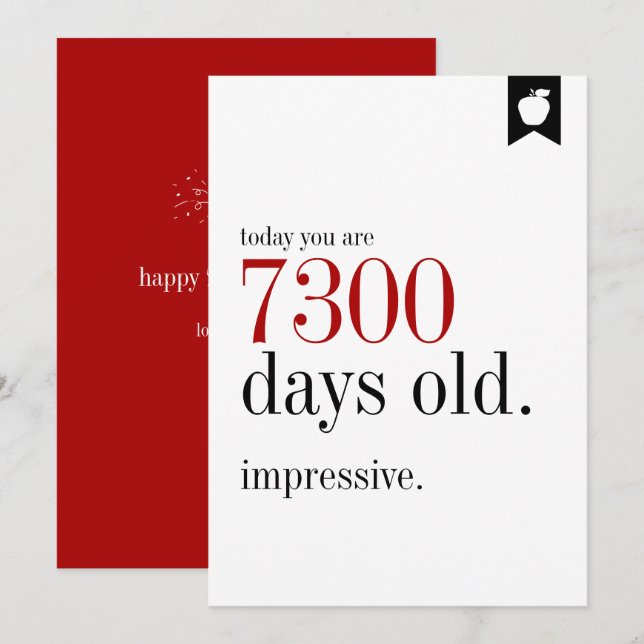 Cartão de Aniversário do Milestone, Dias do Antigo (Frente/Verso)