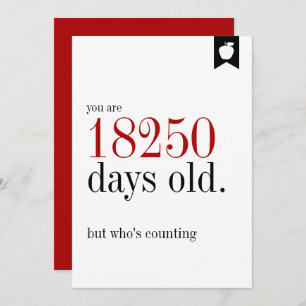 Cartão de Aniversário do Milestone, Dias do Antigo