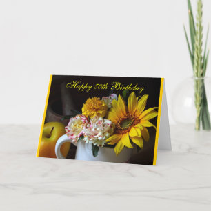 Cartão de aniversário do nascido no Baby Boom 50th