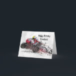 CARTÃO DE ANIVERSÁRIO DO NETO CORREDOR<br><div class="desc">Perfeito para o neto demônio da velocidade.</div>