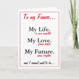 Cartão de aniversário do noivo. amor. cartão da