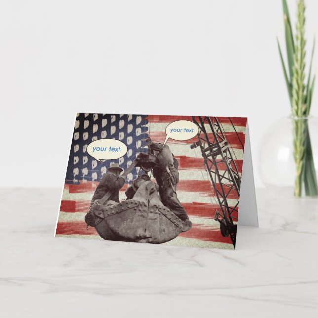 Cartão de Aniversário do Operador de Crane Persona (Frente)