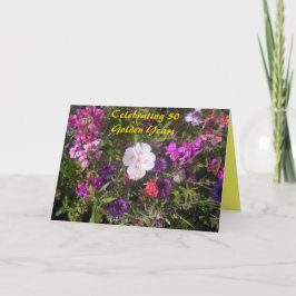 cartão de aniversário do ouro