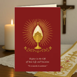 Cartão de Aniversário do Padre Católico Bispo