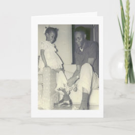 Cartão de aniversário do pai e da filha do