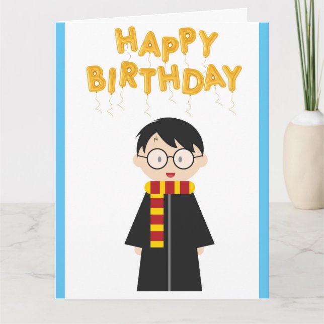Cartão de Aniversário do Potter Happy (Frente)