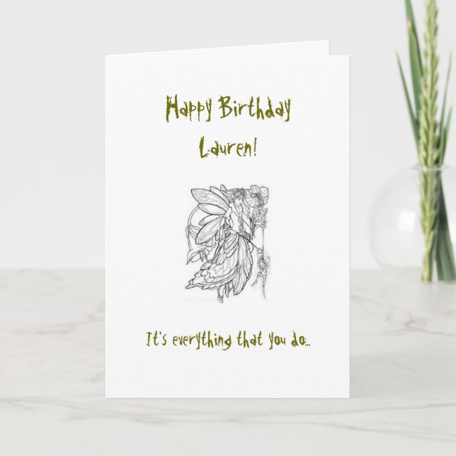 Cartão de aniversário do primo (Frente)