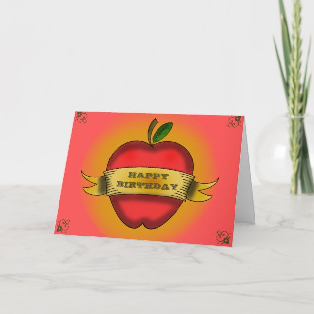 Cartão de Aniversário do Professor (Frente)