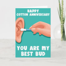 Cartão de Aniversário do Punny Cotton
