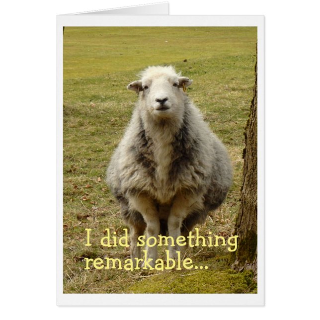 Cartão de aniversário do qual me lembrei (Frente)