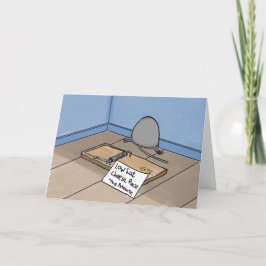 Cartão de Aniversário do Rato Engraçado