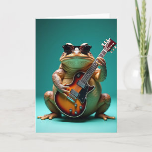 Cartão de Aniversário do Rockstar Toad