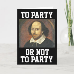 CARTÃO DE ANIVERSÁRIO DO SHAKESPEARE