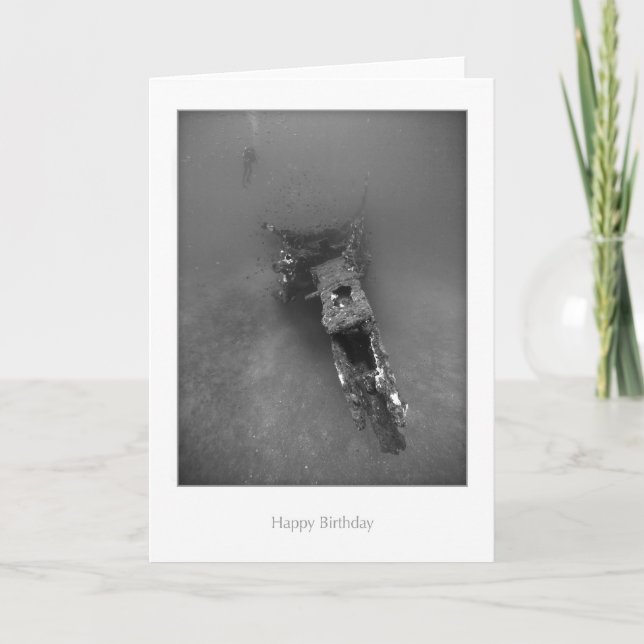 Cartão de aniversário do Shipwreck (Frente)