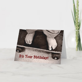 Cartão de Aniversário do skate