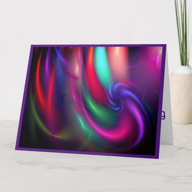 Cartão de Aniversário do Spinner Fireworks - Cartã (Frente)