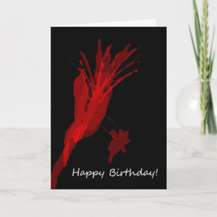 Cartão de aniversário do Splatter