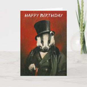 Cartão de Aniversário do Sr. Badger