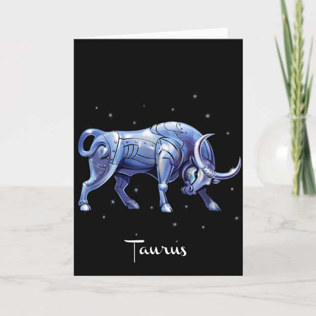 Cartão de aniversário do Taurus (Frente)