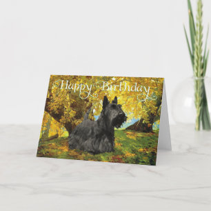 Cartão de Aniversário do Terrier Escocês