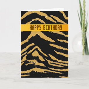 Cartão de Aniversário do Tigre Selvagem