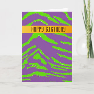 Cartão de Aniversário do Tigre Selvagem