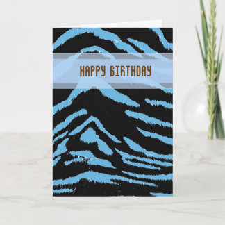Cartão de Aniversário do Tigre Selvagem