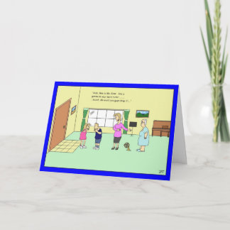 Cartão de aniversário do tutor do chifre