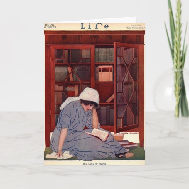 Cartão de aniversário do vintage (Frente)