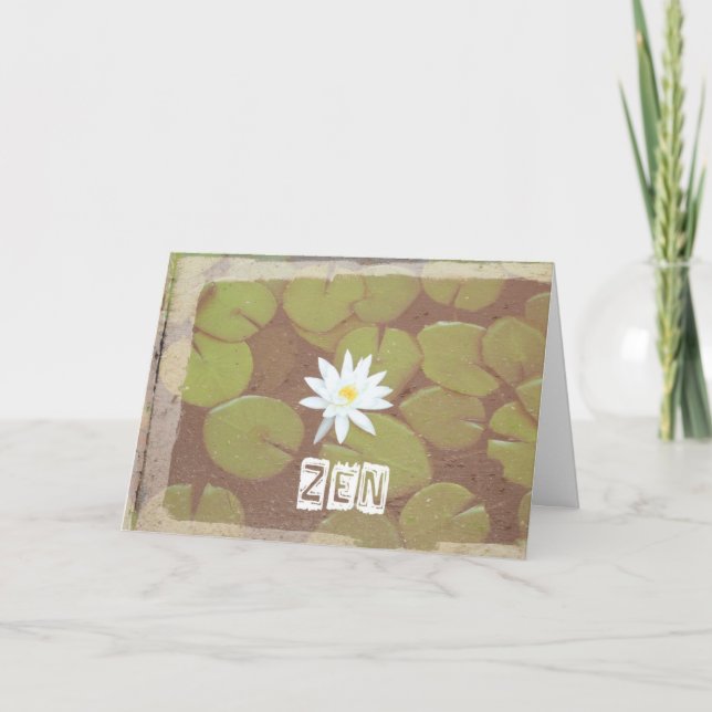 Cartão de aniversário do zen (Frente)