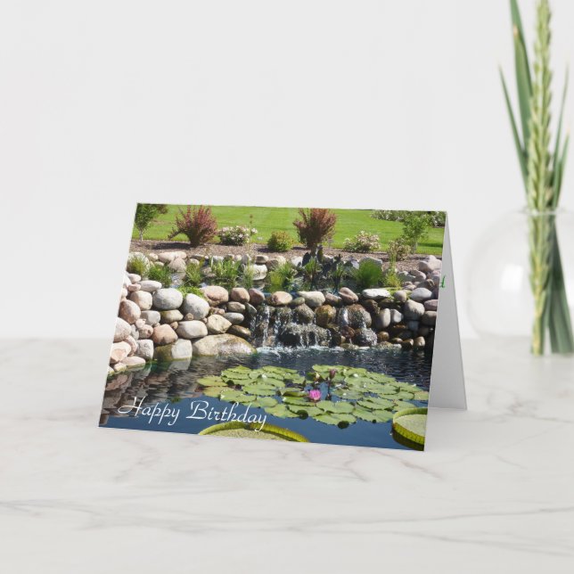 Cartão de aniversário do zen, bom para todas as (Frente)