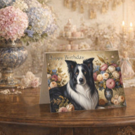 Cartão de Aniversário Doblado Border Collie