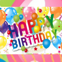 Cartão de Aniversário Dobrado Feliz Aniversário